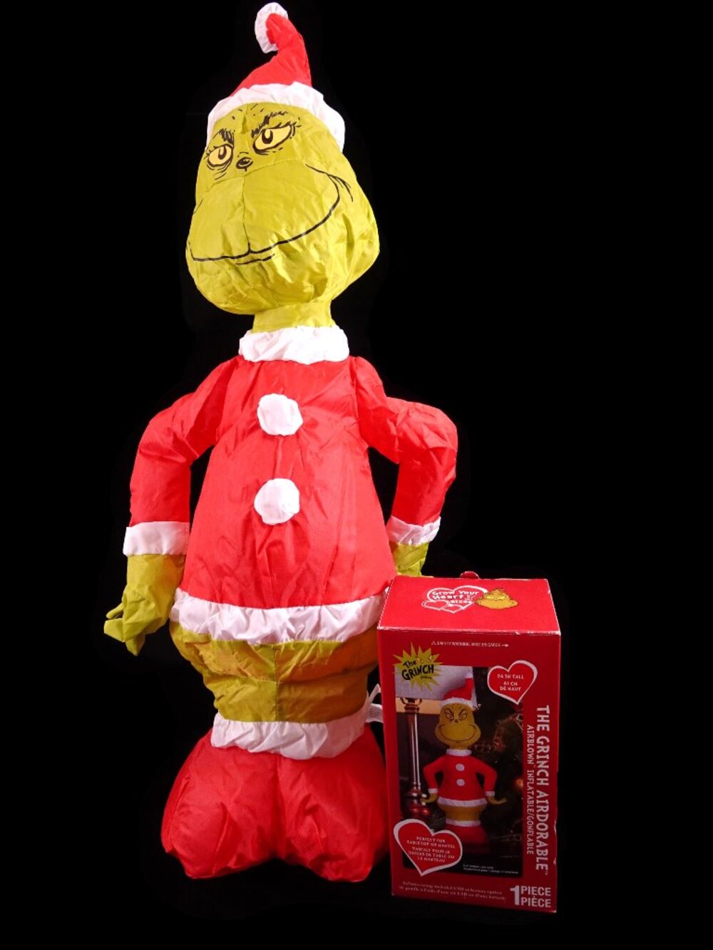 Gemmy 24" Inflatable Grinch *READ DESCRIPTION* Indoor Dr Seuss Christmas Display